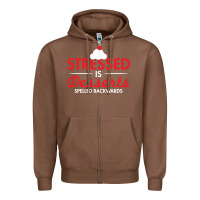 Chestnut stressed is desserts spelled backwards Zipper Hoodie - linhVisuals