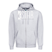 Heather Grey star laboratories Zipper Hoodie - linhVisuals