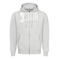 Dove Grey star labs team Zipper Hoodie - linhVisuals