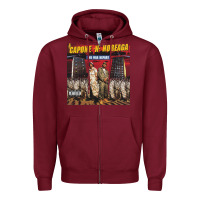Burgundy Capone-N-Noreaga Zipper Hoodie - linhVisuals