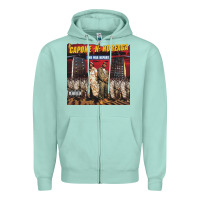 Seafoam Capone-N-Noreaga Zipper Hoodie - linhVisuals