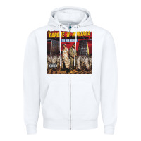 White Capone-N-Noreaga Zipper Hoodie - linhVisuals