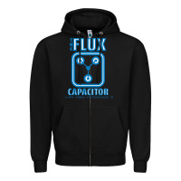 Black the flux capacitor Zipper Hoodie - linhVisuals