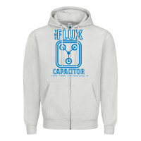 Dove Grey the flux capacitor Zipper Hoodie - linhVisuals
