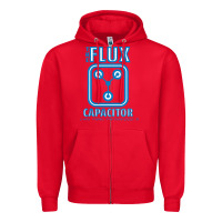 Red the flux capacitor Zipper Hoodie - linhVisuals