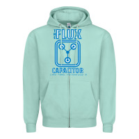 Seafoam the flux capacitor Zipper Hoodie - linhVisuals