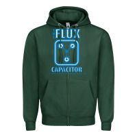 Sports Green the flux capacitor Zipper Hoodie - linhVisuals