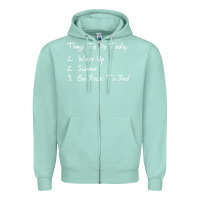 Seafoam things to do today Zipper Hoodie - linhVisuals