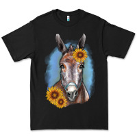 Black Sunflower Donkey Premium Tee - RanaPortraitStore