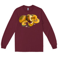 Burgundy Pumpkin Long Sleeve Tee - LillyAllenDesigns