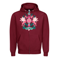 Burgundy steven universe 2 Zipper Hoodie - linhVisuals