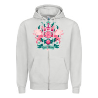 Dove Grey steven universe 2 Zipper Hoodie - linhVisuals