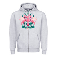 Heather Grey steven universe 2 Zipper Hoodie - linhVisuals