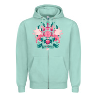 Seafoam steven universe 2 Zipper Hoodie - linhVisuals