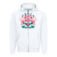 White steven universe 2 Zipper Hoodie - linhVisuals