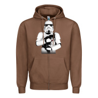 Chestnut stormtrooper cat Zipper Hoodie - linhVisuals