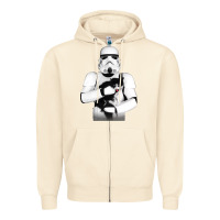 Sandshell stormtrooper cat Zipper Hoodie - linhVisuals