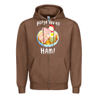 Studio Ghibli Ponyo Loves Ham Zipper Hoodie | Teevron