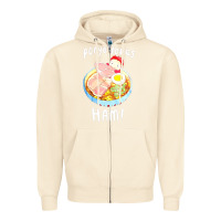 Sandshell studio ghibli ponyo loves ham Zipper Hoodie - linhVisuals