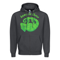 Smoke hang in there magical chameleon Zipper Hoodie - linhVisuals