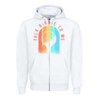 White golf funny golf clothing for a golf player Zipper Hoodie - linhVisuals