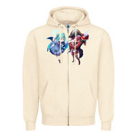 Sandshell Houshou Marine and Uruha Rushia Zipper Hoodie - linhVisuals