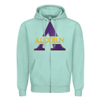 Seafoam alcorn state athletics Zipper Hoodie - linhVisuals