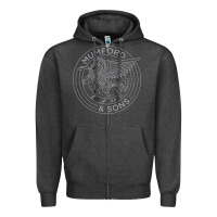 Charcoal Heather #mumford and #sons #pegasus Zipper Hoodie - linhVisuals