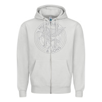 Dove Grey #mumford and #sons #pegasus Zipper Hoodie - linhVisuals