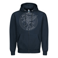 Navy #mumford and #sons #pegasus Zipper Hoodie - linhVisuals