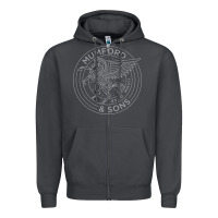 Smoke #mumford and #sons #pegasus Zipper Hoodie - linhVisuals