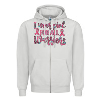 Dove Grey i wear pink for all warriors Zipper Hoodie - JahusDesignShop