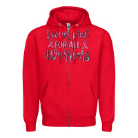 Red i wear pink for all warriors Zipper Hoodie - JahusDesignShop