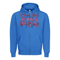 True Royal i wear pink for all warriors Zipper Hoodie - JahusDesignShop