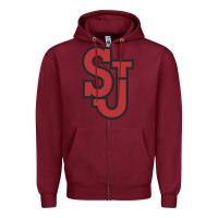 Burgundy st. john's red storm Zipper Hoodie - linhVisuals