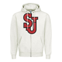 Oatmeal Heather st. john's red storm Zipper Hoodie - linhVisuals