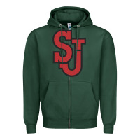 Sports Green st. john's red storm Zipper Hoodie - linhVisuals