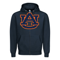 Navy auburn tigers Zipper Hoodie - linhVisuals