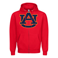 Red auburn tigers Zipper Hoodie - linhVisuals