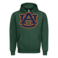Sports Green auburn tigers Zipper Hoodie - linhVisuals