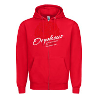 Red hadestown Zipper Hoodie - linhVisuals