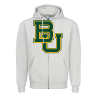 Dove Grey baylor athletics Zipper Hoodie - linhVisuals