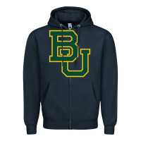 Navy baylor athletics Zipper Hoodie - linhVisuals