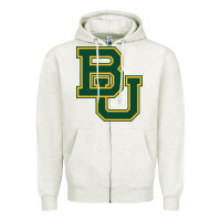 Oatmeal Heather baylor athletics Zipper Hoodie - linhVisuals