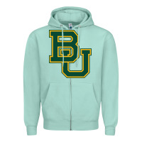 Seafoam baylor athletics Zipper Hoodie - linhVisuals
