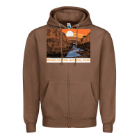 Chestnut vintage grand canyon national park retro colorado river 80s Zipper Hoodie - linhVisuals