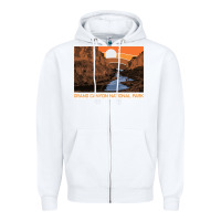 White vintage grand canyon national park retro colorado river 80s Zipper Hoodie - linhVisuals