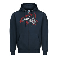 Navy stony brook seawolves Zipper Hoodie - linhVisuals