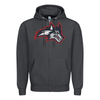 Smoke stony brook seawolves Zipper Hoodie - linhVisuals