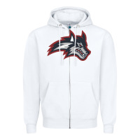 White stony brook seawolves Zipper Hoodie - linhVisuals